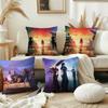 Game F-final F-fantasy VII Cushion Cover Pillow Cover Decoration Room Home Sofa Living Office Car Nordic Simplicity