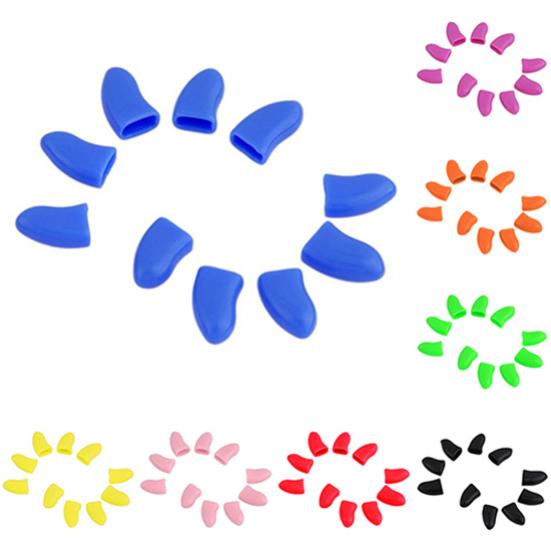 20Pcs Soft Pet Dog Cats Kitten Paw Claws Control Nail Caps Covers Pet Accessories