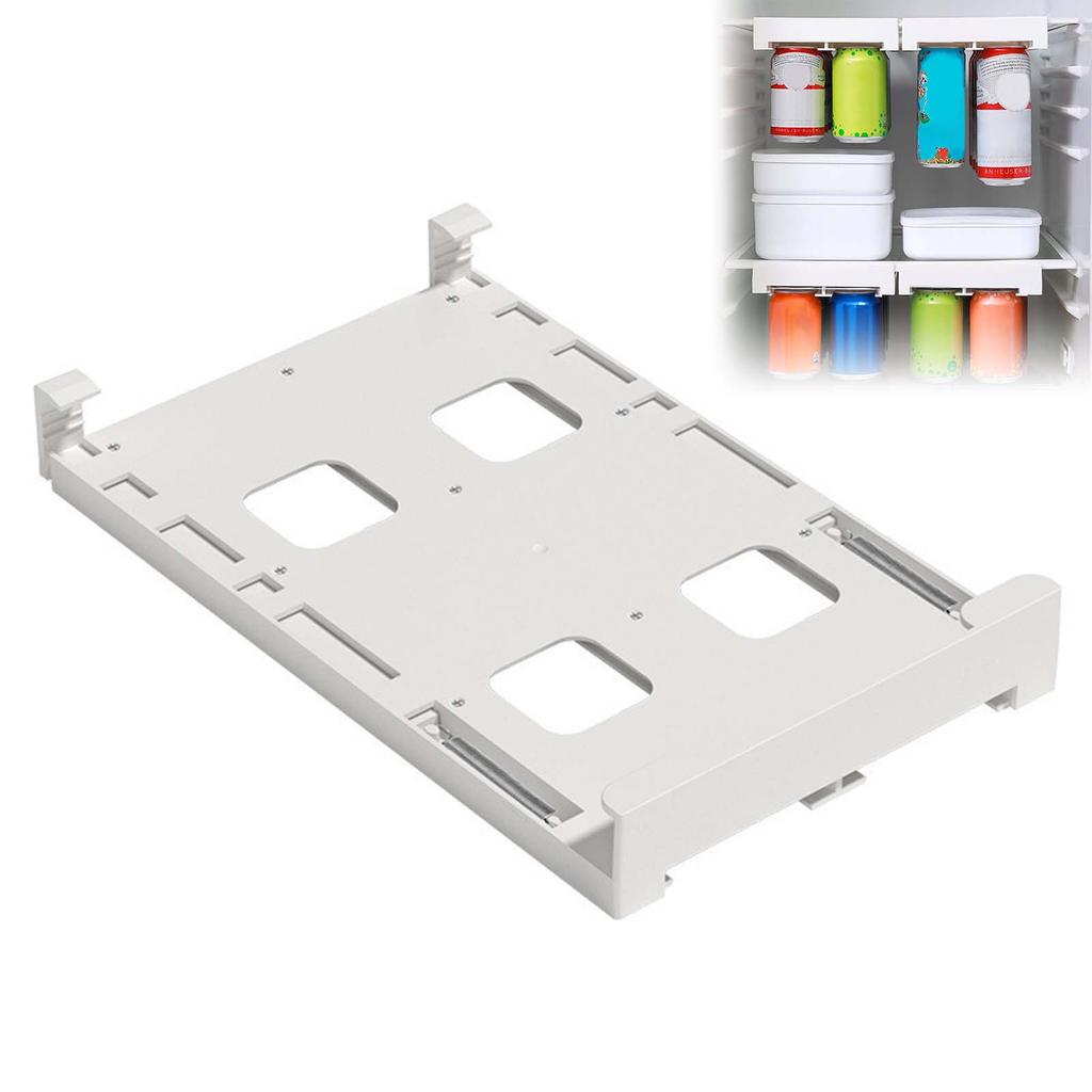 Hanging Fridge Soda Can Organizer Convenient to Install Efficient Fridge Shelf Holder Suitable for Refrigerators Kitchen