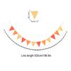 1pcs Set 16.4ft Macaron Paper Card Triangle Banner For Birthday Party Banner Flags Pennant Banner Flags Pennant Banner