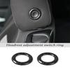 Headrest Adjustment Switch Button Ring Trim Fit Chevy Camaro 2017+ Carbon Fiber