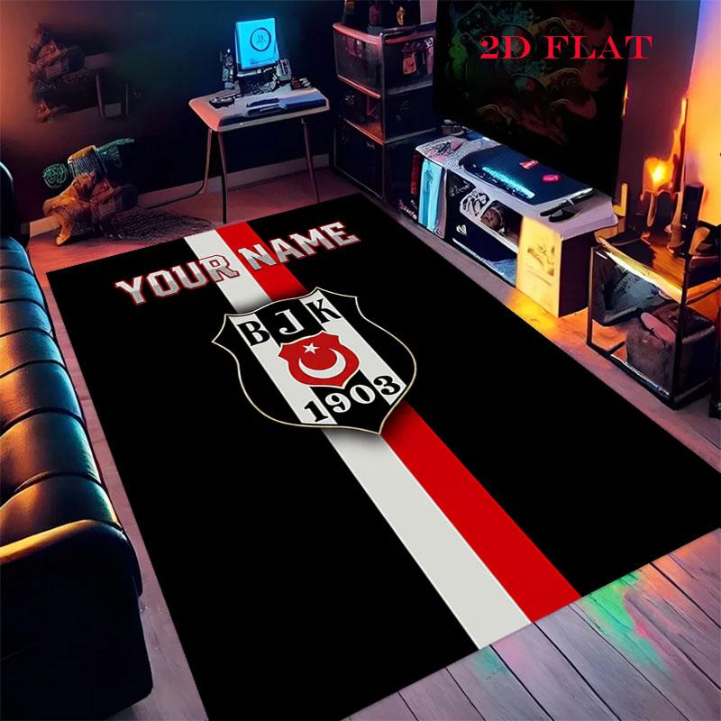 Custom Beşiktaş J.K Carpet Rug for Living Room Bedroom Home Sofa Decoration,Kids Play Nonslip Floor Mat