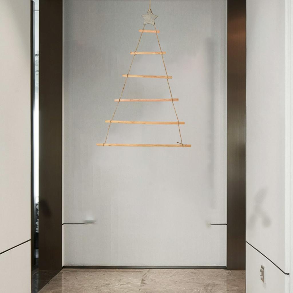 Christmas Tree Wall Hanging or Holiday Natural Wood