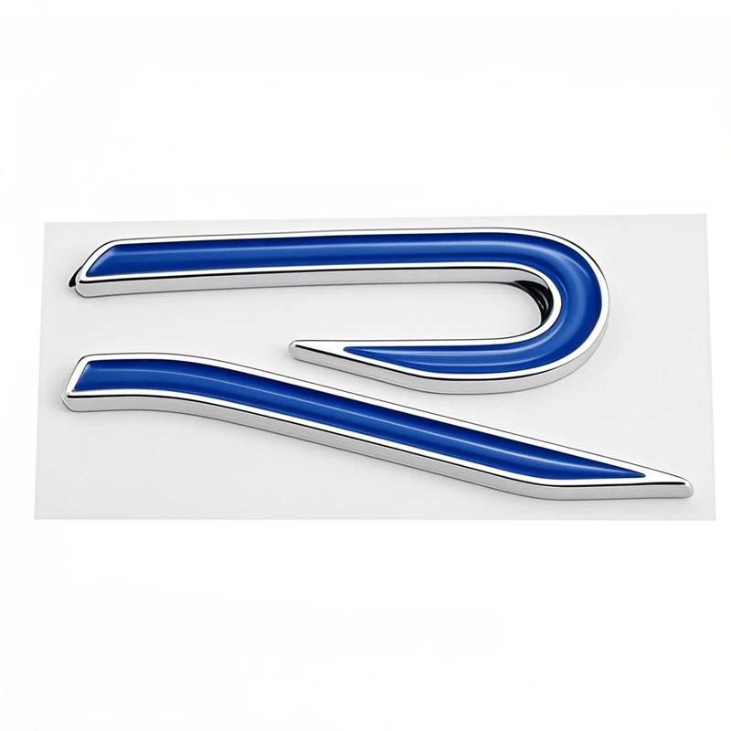 ear1 Metal for Volkswagen VW R Emblem Tiguan Bora GOLF POLO PASSAT CC T-CROSS Touran Jetta Arteon MK6 Car Grille Emblem Modification