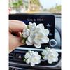 Jasmine Car Fragrance, Car Air Conditioner Vent Perfume, Car Interior Decoration, Gardenia Flower Aroma Diffuser Stone
