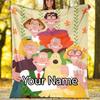 Custom Name Wallace & Gromit Theme Printed Blanket - Perfect for Couch, Bed, Travel & Outdoor Use | Machine Washable, Cozy & Durable.