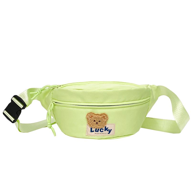 Japanische Messenger Bag in Kontrastfarbe für Damen – Vielseitige Hüfttasche für Studenten, Sport und Freizeit