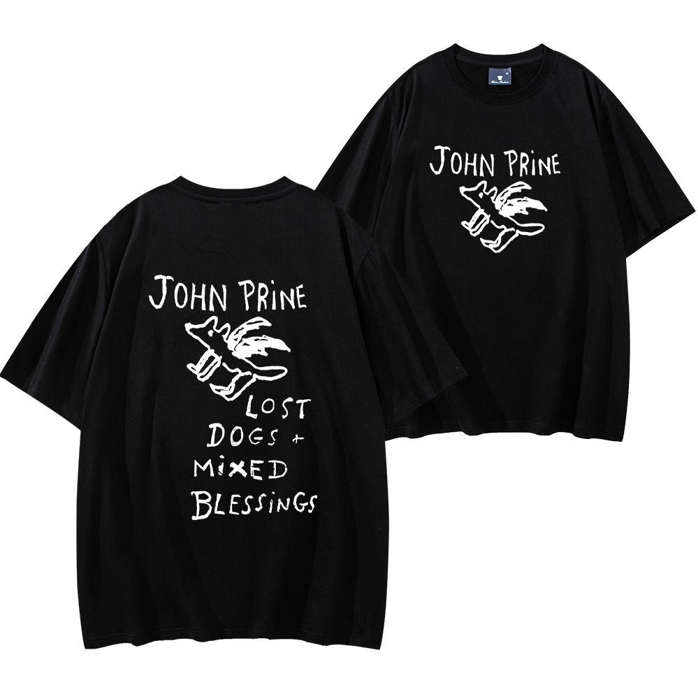

John Lost Dogs Mixed Blessings T-Shirt Prine Shirt Men Women Short Sleeve Hip Hop Streetwear Tops Y2K Clothes Unisex Tees 4XL