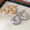 European and American Metal Geometric Exaggerated Stud Earrings Niche Design Earrings New Popular High-end Earrings