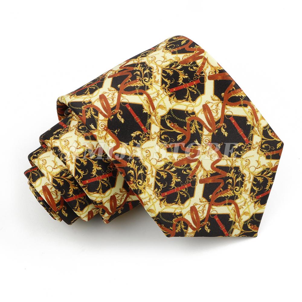 Krawaty Męskie Vintage Imitacja Jedwabiu Graffiti Krawat Panda Koń Malarstwo Krawat Dla Mężczyzn Ślub Biznes Miękki Nadruk Krawat Weddi