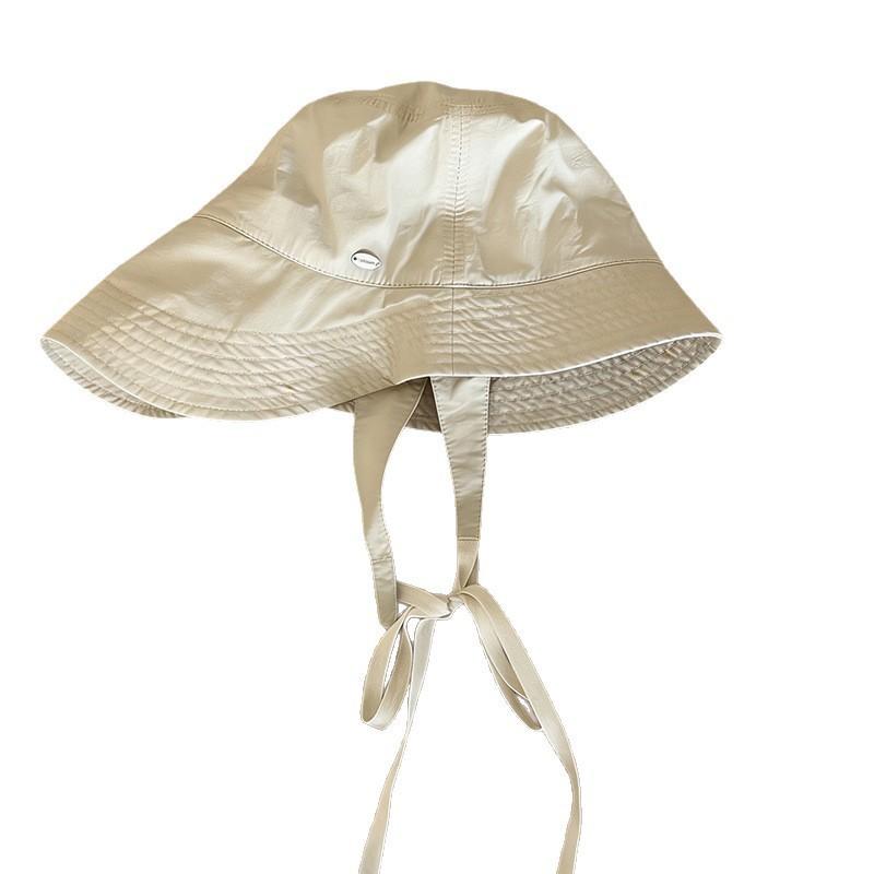 Multi-color Quick-drying Thin Breathable Design Sense Lace-up Bucket Hat Spring and Summer Thin Breathable Casual Sunscreen Hat