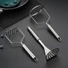 Stainless Steel Potato Masher Manual Pumpkin Grinder Yam Press Multiple Shapes Vegetable Puree Crusher Kitchen Accessories