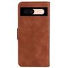 For Google Pixel 8a Phone Stand Case Wallet PU Leather Flip Solid Color Cell Phone Cover