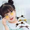 Korean Children Fashion Sunglasses 3-10 Years Old Boys Girls Small Frame Round Metal Eyeglasses Personality Street SSun Glas