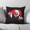 Terrifier Art The Clown מנופף כיסוי לכרית מרובעת פוליאסטר פשתן קטיפה מודפס כיסוי לכרית נוי כיסוי לכרית חדר