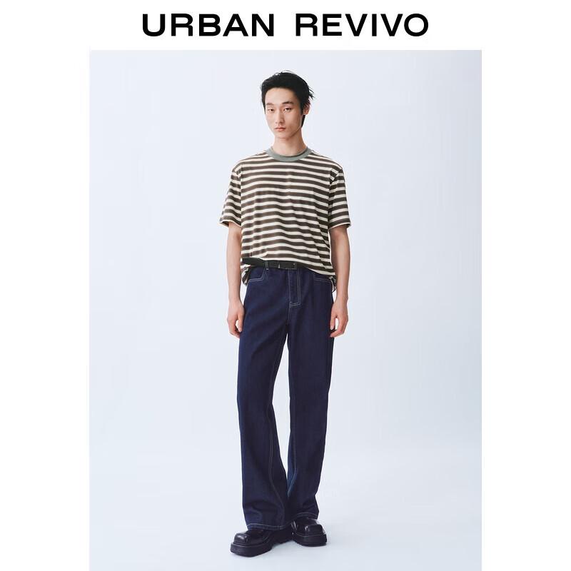 UR Men s Retro Color Block Stripe Short Sleeve T-Shirt S