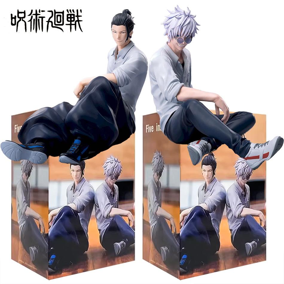 Bai Fen Bai Toys Anime Jjk Figure Geto Suguru Gojo Satoru Action Figure Sitting Pose Model Doll Geto Gojo Figurine Collection Toys Christmas Gift
