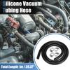 X AUTOHAUX 1 Set Silicone Vacuum Tube Hose 1m 6mm ID Engine Car Vacuum Silicone Hose Line Black