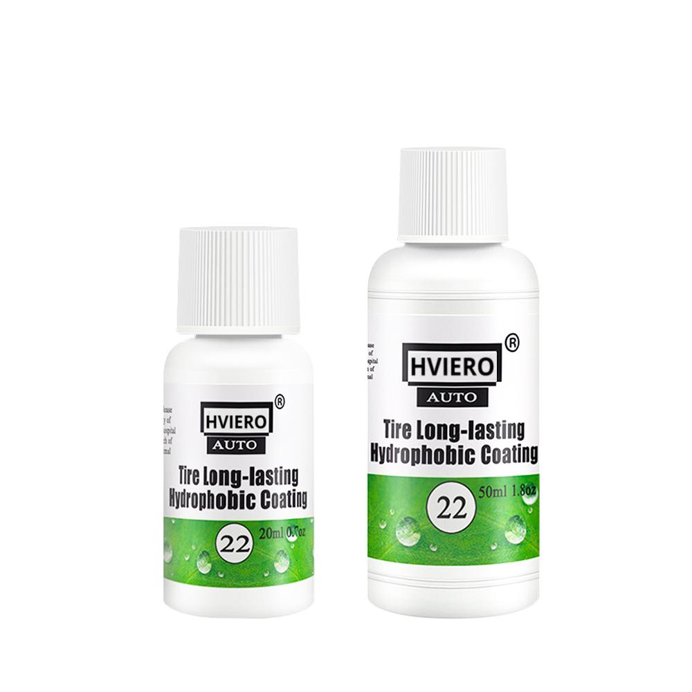 HVIERO 22 Reifencoating 20 50ml Auto Autowäsche Reinigungswerkzeuge Lackbeschichtungsmittel Reifen Langlebige Hydrophobe Beschichtung