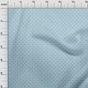 oneOone Cotton Flex Light Blue Fabric Florals Dress Material Fabric Print Fabric By The Yard 40 Inch