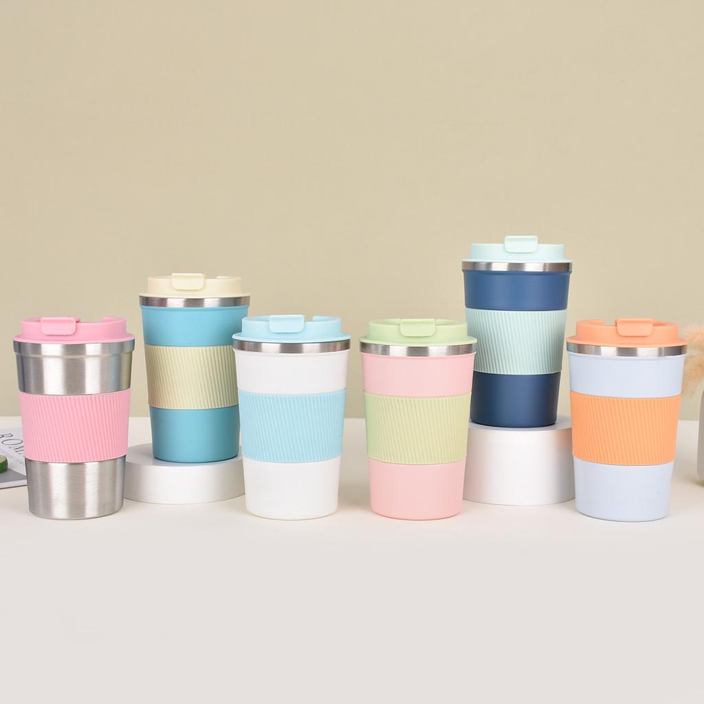 New Stainless Steel Coffee Cup with Holster Double Vacuum Thermos Cup Portable