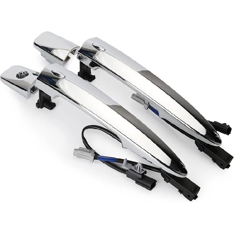 806469N00A Exterior Chrome Door Handle Front Left Driver Side, With Sensor And Smart Keyless Entry System, For 2009-2018 Nissan