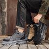 Men's British Style Fashionable Workwear Boots Trendy and Versatile Men's High Top Boots Fashion Matching