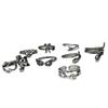 Gothic Exquisite Carving Ancient Silver Stainless Steel Snake Crown Cat Adjustable Opening Rings for Women Men Halloween Jewelry