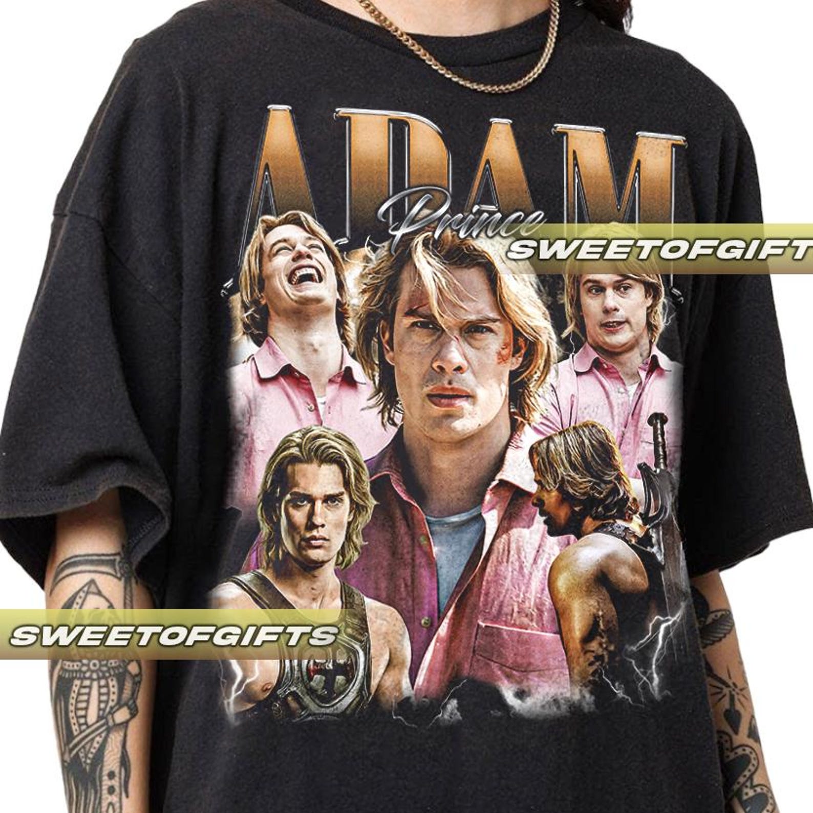 Limited Adam Prince Master of Universe T-Shirt, Nicholas Galitzine as Adam Unisex vintage 90s XL
