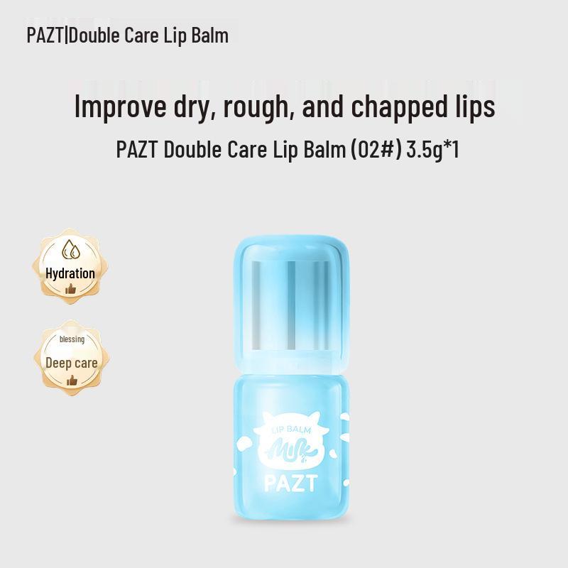PAZT Double Care Lip Balm: Moisturizes, Hydrates, and Nourishes for Long-lasting Autumn/Winter Protection Against Dryness and Peeling.