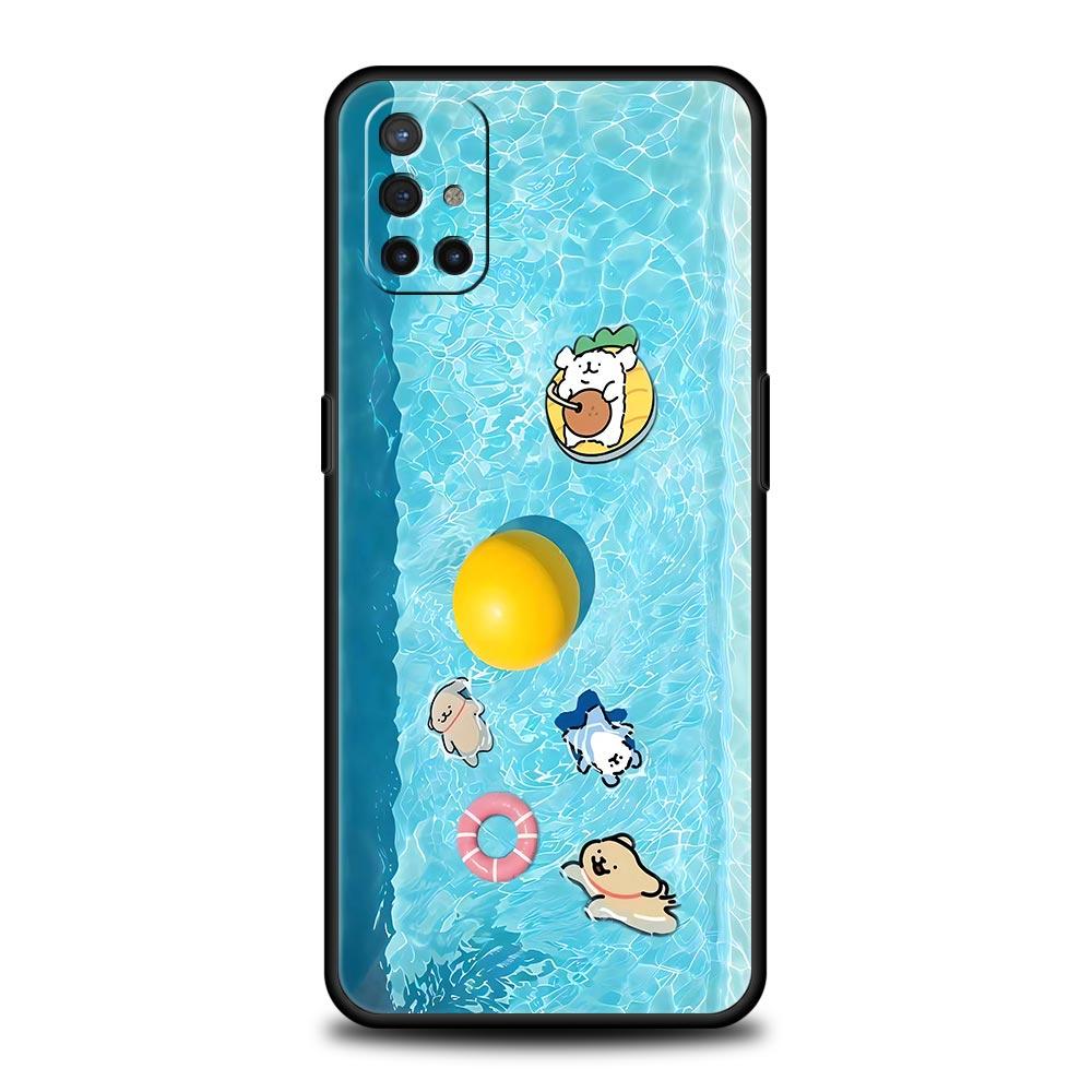 Pool Party Cute Puppy Dog Case For OnePlus 15 13 12 11 10 9 8 15T 13T 10T 7T Pro 13R 12R 9RT 8T Nord 4 N10 2T CE 2 3 5G Cover