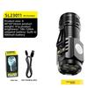 Strong light flashlight explodes outdoor charging mini flashlight long-range long-range battery life three-eyed little monster flashlight