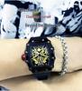 Samurai Luminous Waterproof Sports Watch - Men's Barrel Shape with Calendar