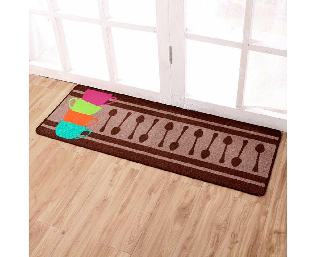 Non-slip Kitchen Mat Rubber Back Pad Carpet Set, 2pcs (Color Cup)