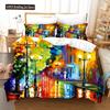Oil Painting Van Gogh Star Sky Bedding Set Queen King Size Bedroom Decor Quilt Cover Pillowcase 2/3 Pcs Bed Linen Home Textile