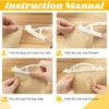 10 Pieces Multipurpose Plastic Bag Sealer Clip Portable Design Secure Grip Airtight Sealing Kitchen Organization Tool