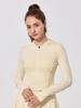 Antibacterial Bare Feel Sports Jacket - Long Sleeve, Zippered, Tight Fit for Yoga & Running, Spring/Autumn