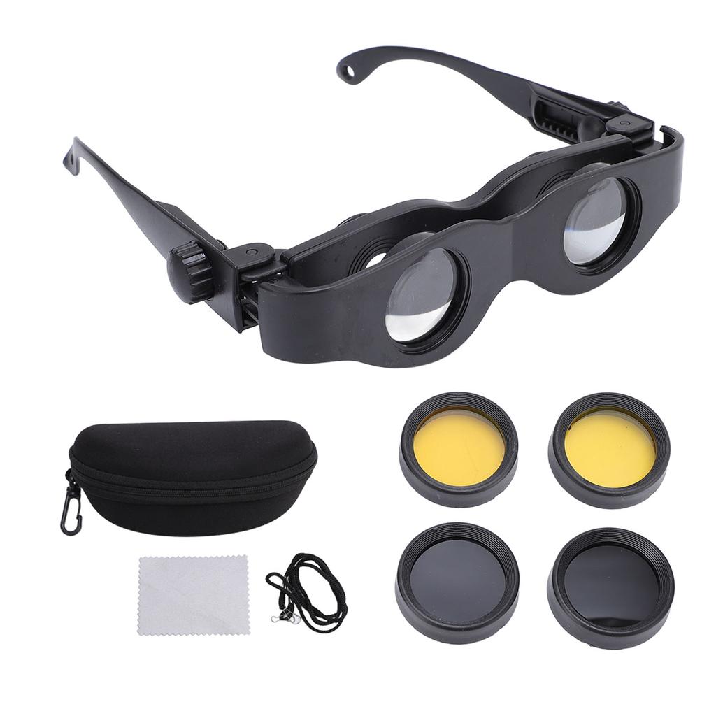 Optics Binocular Glasses 3X Magnification Adjustable Focus Telescope Glasses with Polarized Lens