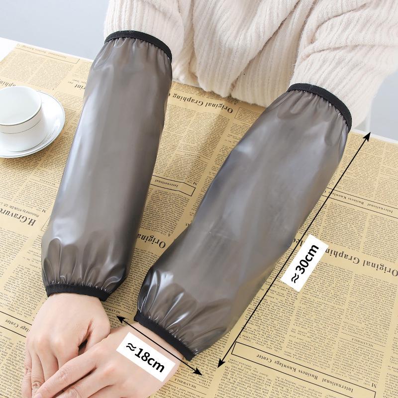 Transparent TPU Waterproof and Oil-resistant Kitchen Sleeves - Durable, Stain-proof, and Thickened for Adult Protection