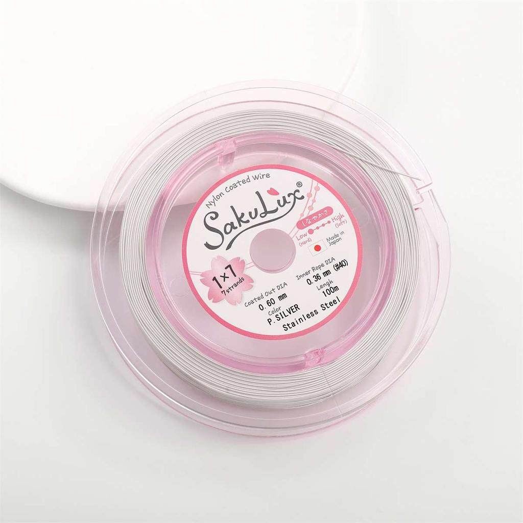 Fil d'acier souple flexible, 1 mètre, 0.3-0.6mm, 7 lignes pour collier de perles, Bracelet, accessoires de fabrication DIY