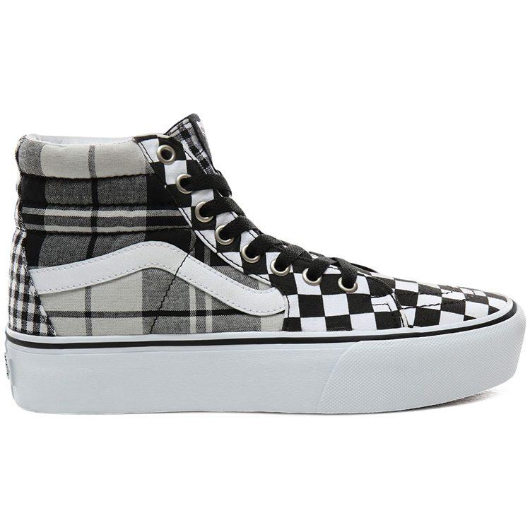 Vans SK8 Plaid Checkerboard Plarform 2.0 High top Skateboard Shoes Unisex Black White VN0A3TKNVYD