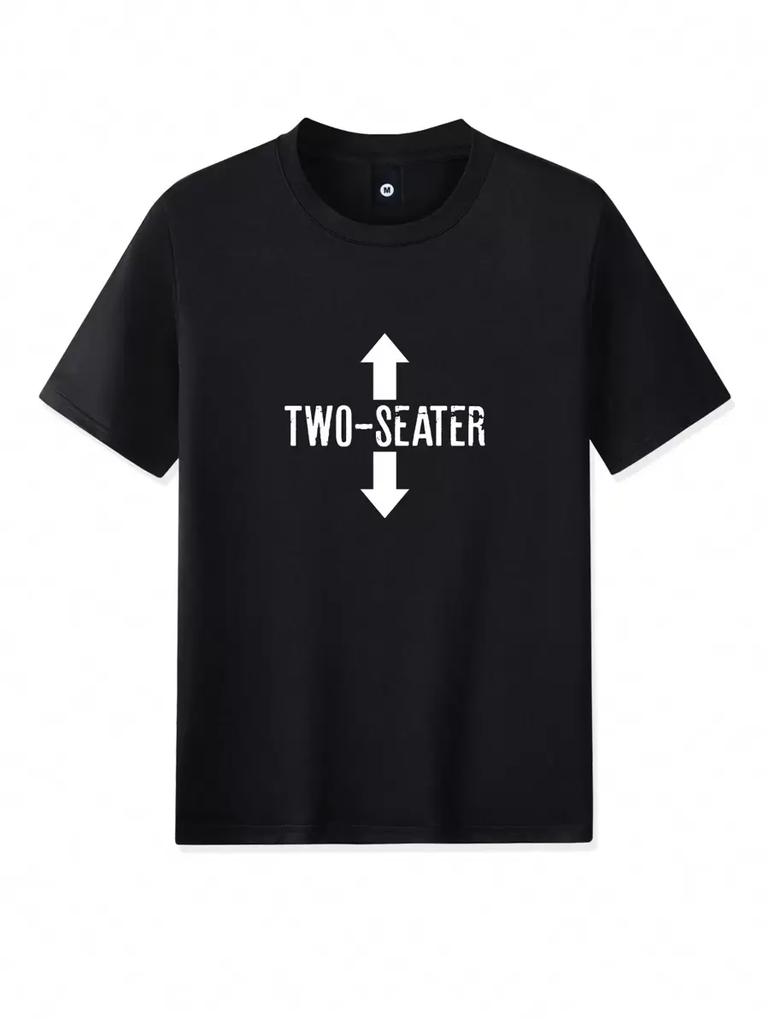 Unisex's Summer Short Sleeve English Letter Graphic Print T-Shirt