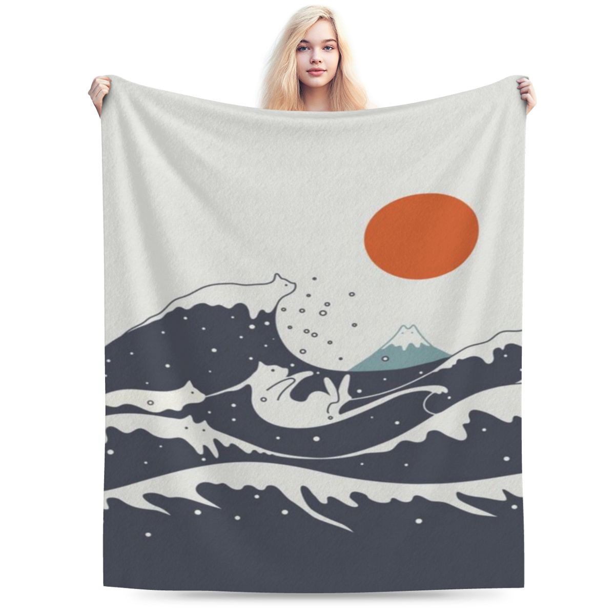 

Cat Landscape 55A Personalized Comfortable Gift An UltraSoft Micro Fleece Blanket 75x100cm