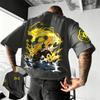 Summer anime design T-shirt for spring boys with short sleeves