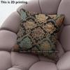 Vintage Lotus Floral Throw Pillow Covers Pattern Cushion Cover Suitable for Sofa Bedroom Car Pillow Cover