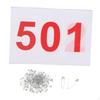 100 Pack Lightweight Numbered Race Bibs for Sports, Reliable Athletes,