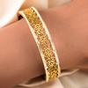 1A new Middle Eastern style, vintage courtly elegance, exquisite Zirconia Hollowed-out intricate pattern stainless steel bracelet is suitable for