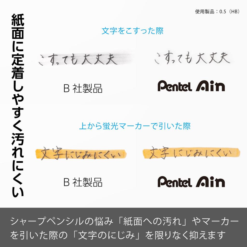 Pentel Mechanical Lead Pentel Ein B 10pcs 1.3mm C2813-B