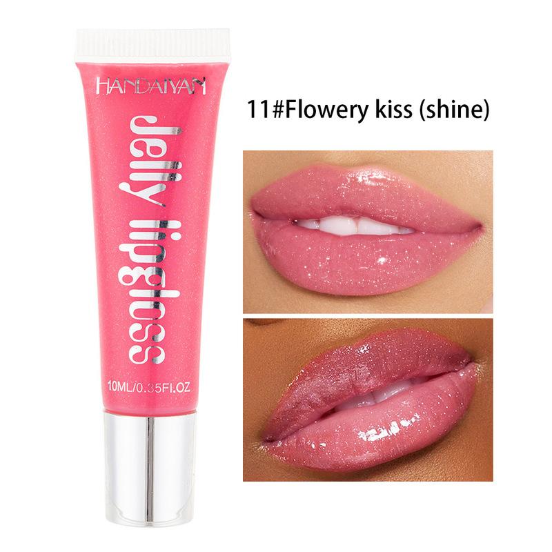 HANDAIYAN Clear Crystal Jelly Lip Gloss Nourish Anti-Wrinkle Non-Sticky Long Lasting Repairing Primer Lip Balm Care Cosmetics