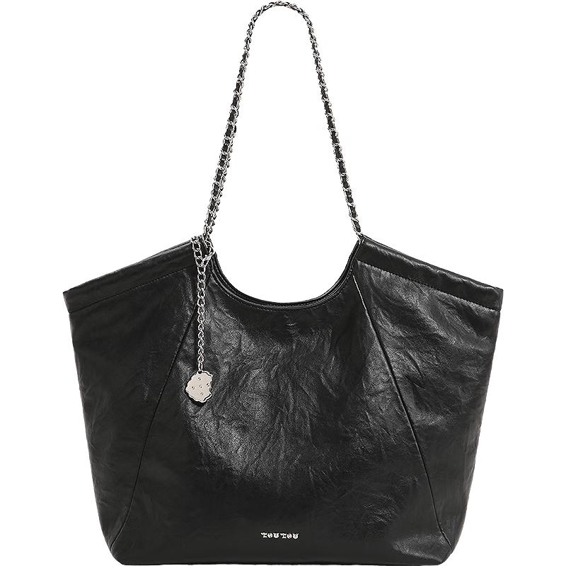 

Toutou Women s Large Chain Commuter Tote Bag Large Capacity Tote